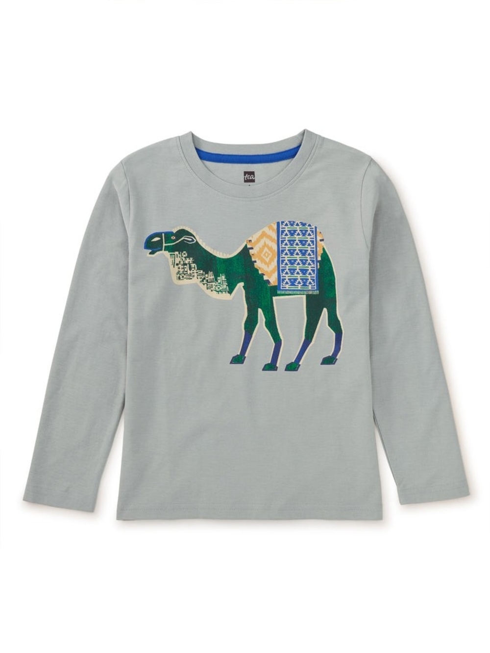 Tea Collection Camel Tapestry Graphic Tee Mica Size 7 NWT